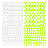 Yellow and white Size 1 treble hook covers